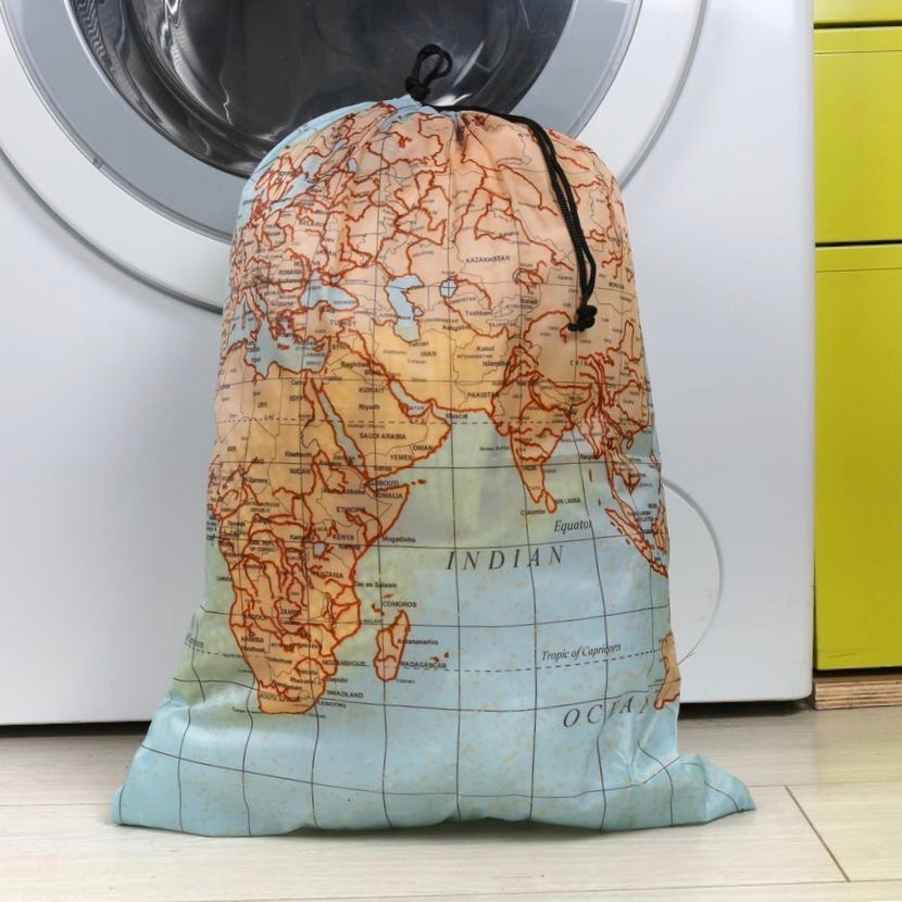 travel laundry bag maps