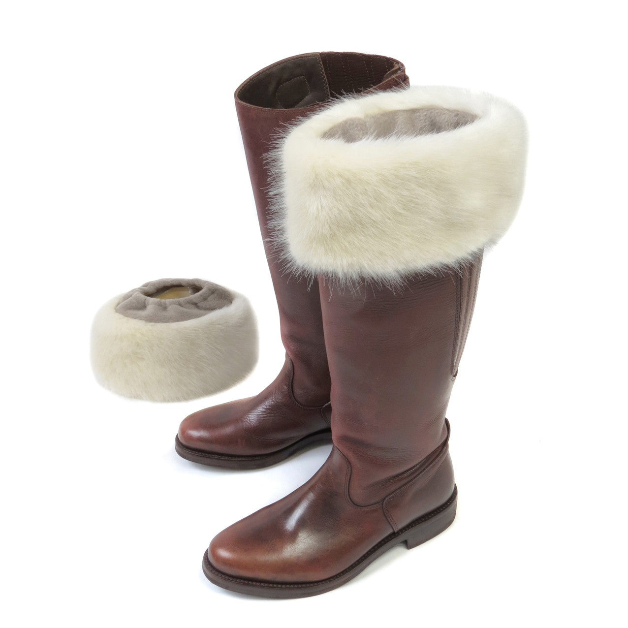 real fur boot toppers