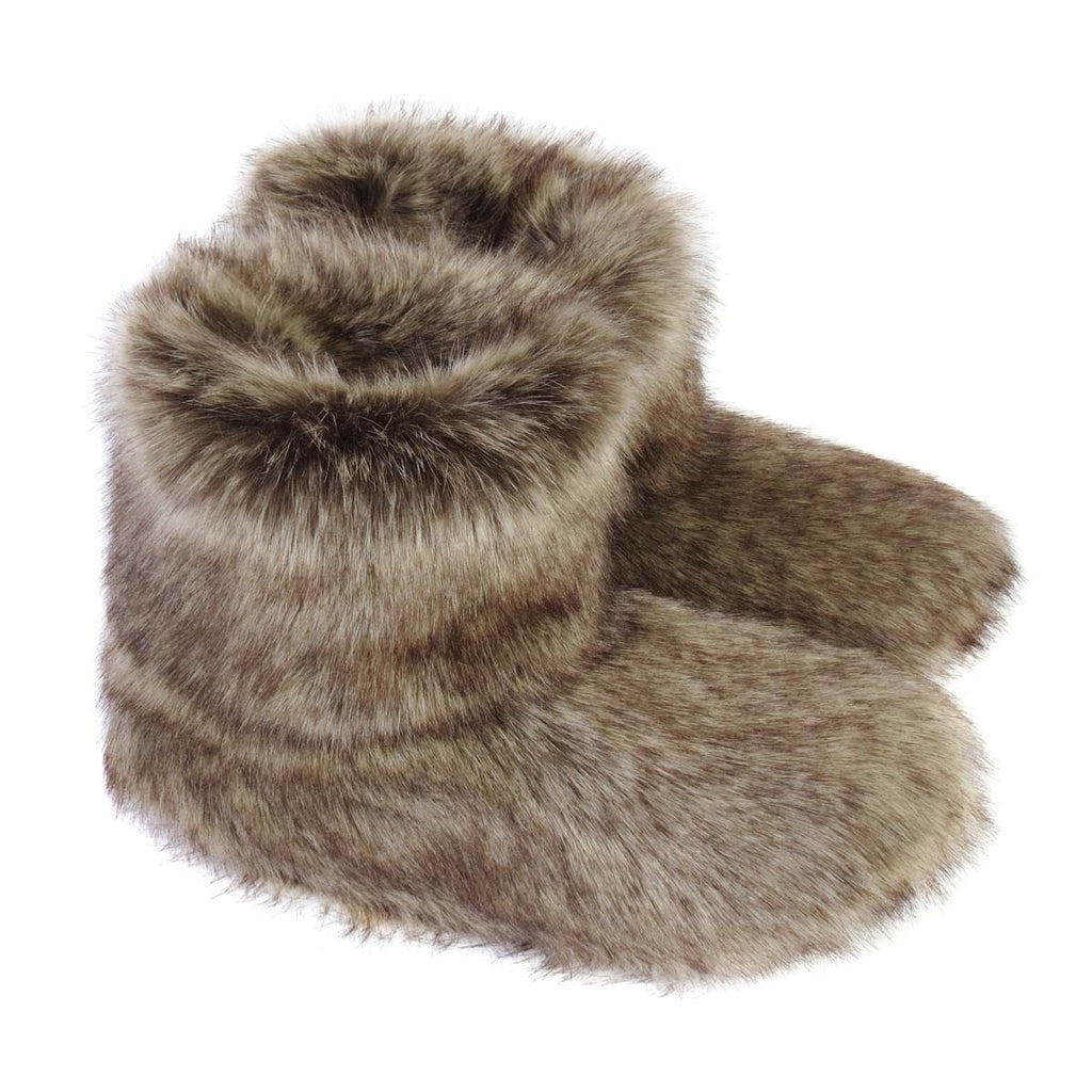 Truffle Faux Fur Slipper Boots - Indigo Blue Trading