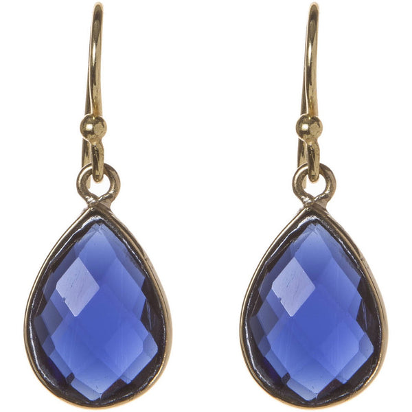 Semi-Precious Iolite Drop Earrings - Indigo Blue Trading