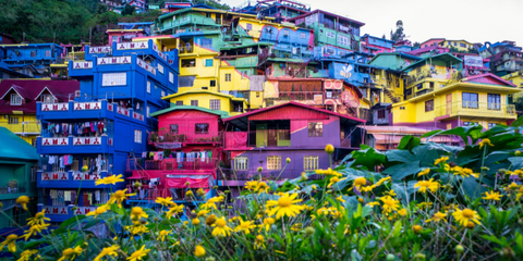 Colorful houses in Baguio