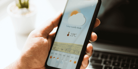 Mobile weather app