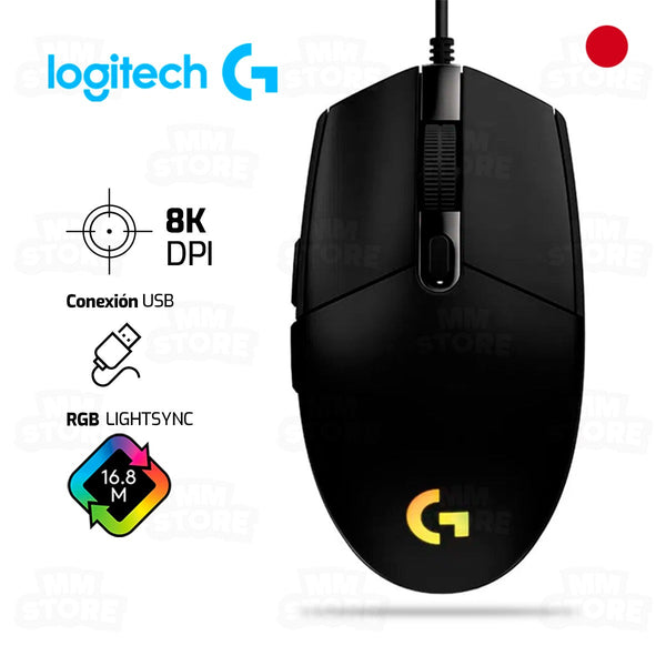 Logitech Ratón G203 Lightsync USB 8000 DPI Azul