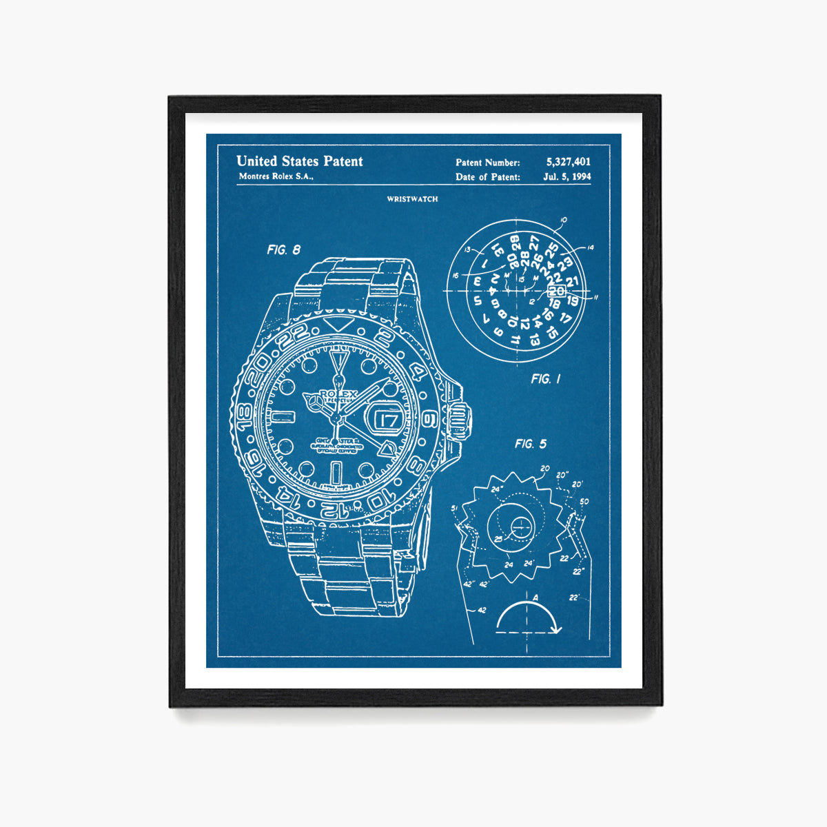 Rolex Watch Patent Poster, Watch Wall Art – Wunderkammer Studio