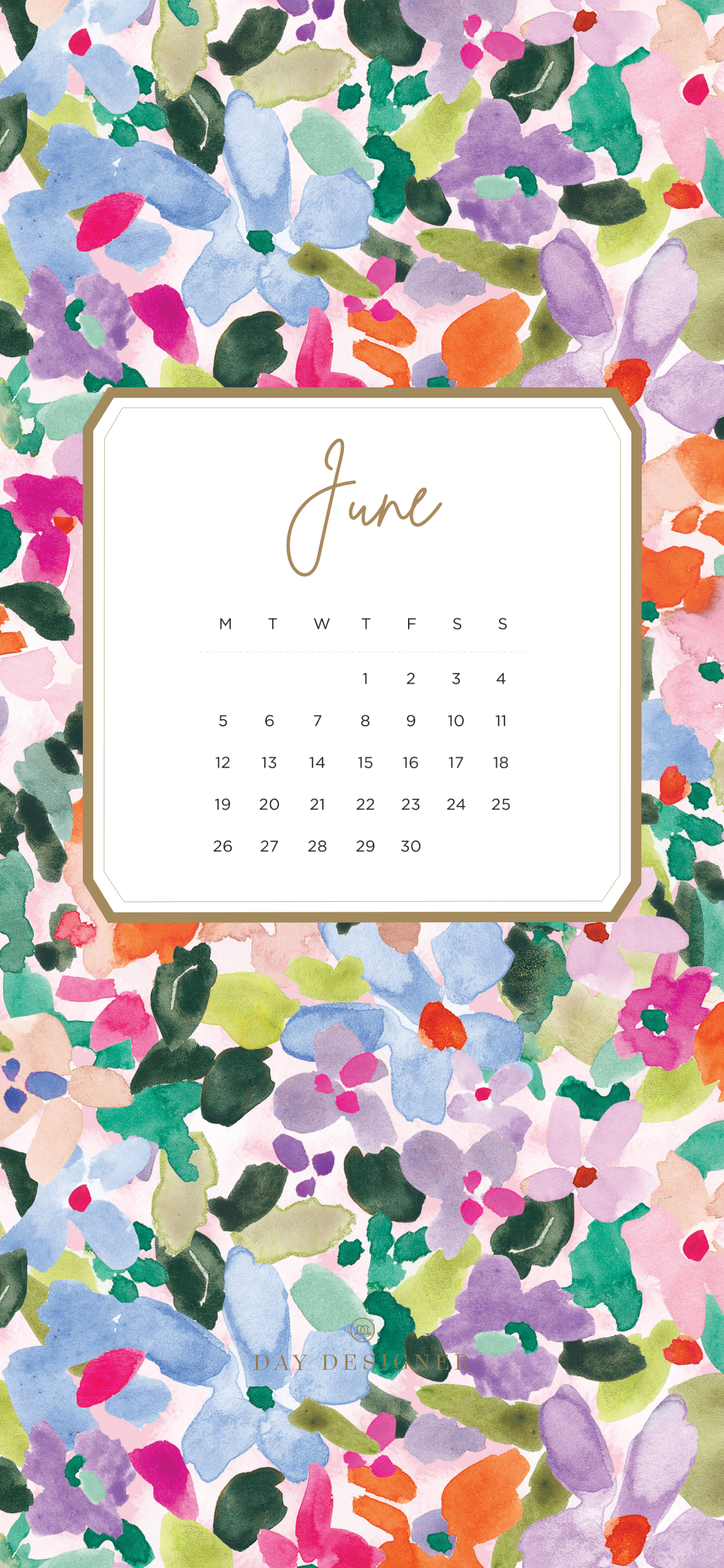 June 2020 Floral Calendar Wallpaper  Sarah Hearts