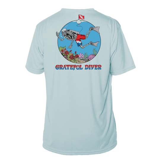 Grateful Diver Skeleton Diver UV Shirt | Grateful Diver LG / Seagrass