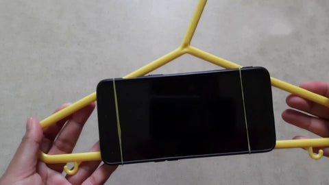 hanger as phone stand