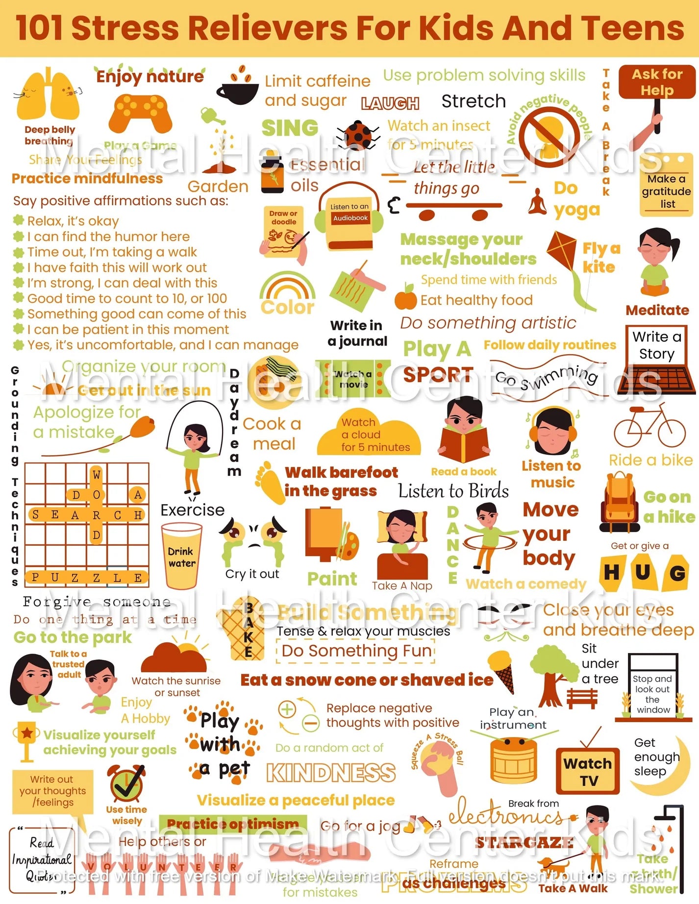101 self care activities for kids