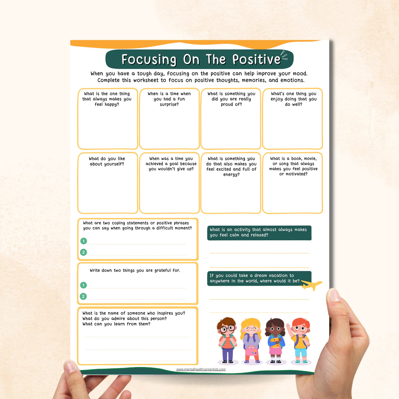 Focusing on the Positive Worksheet