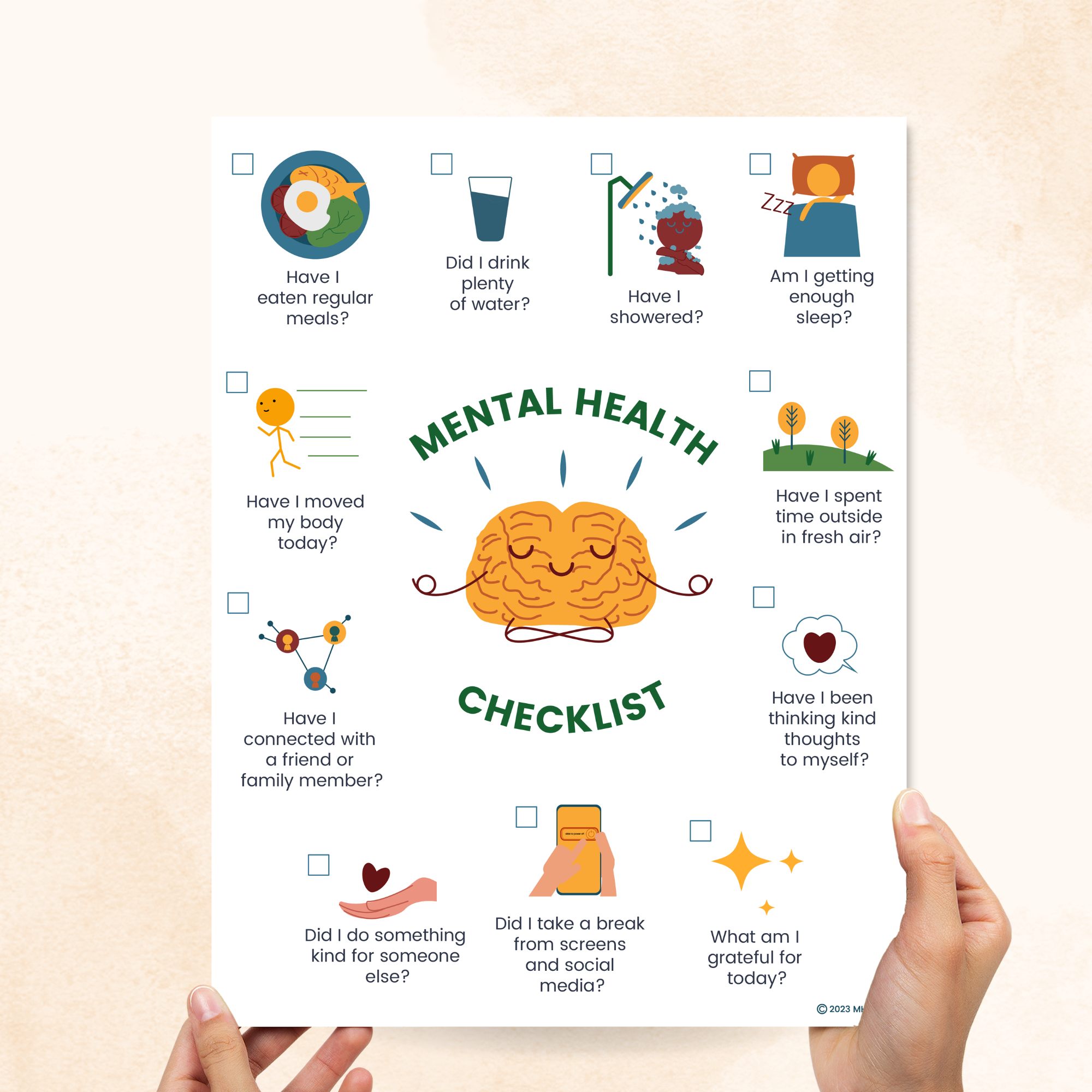 mental health checklist