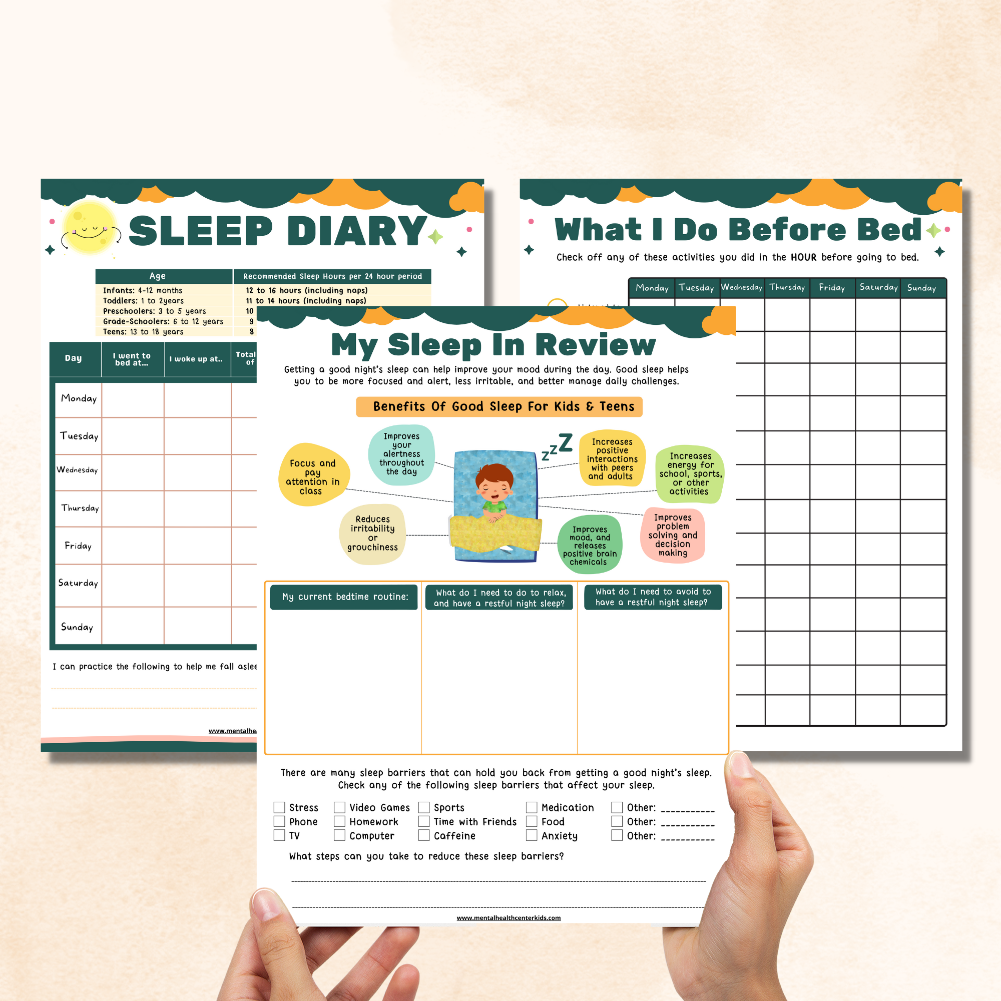 Sleep Hygiene Worksheets