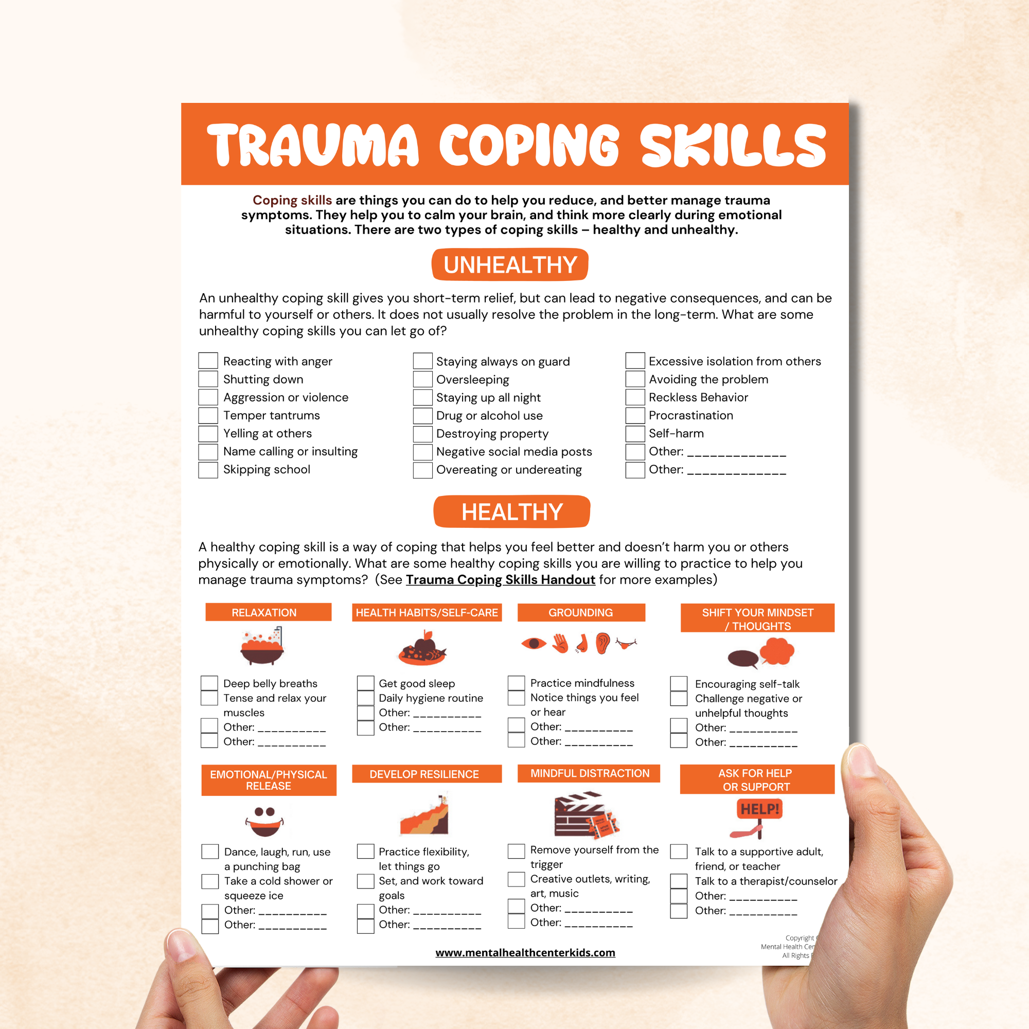 trauma coping skills