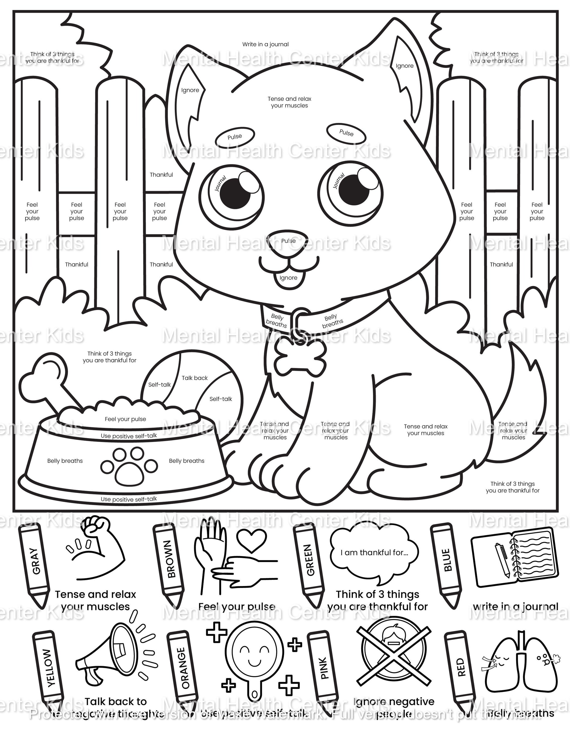 coloring pages animals kids