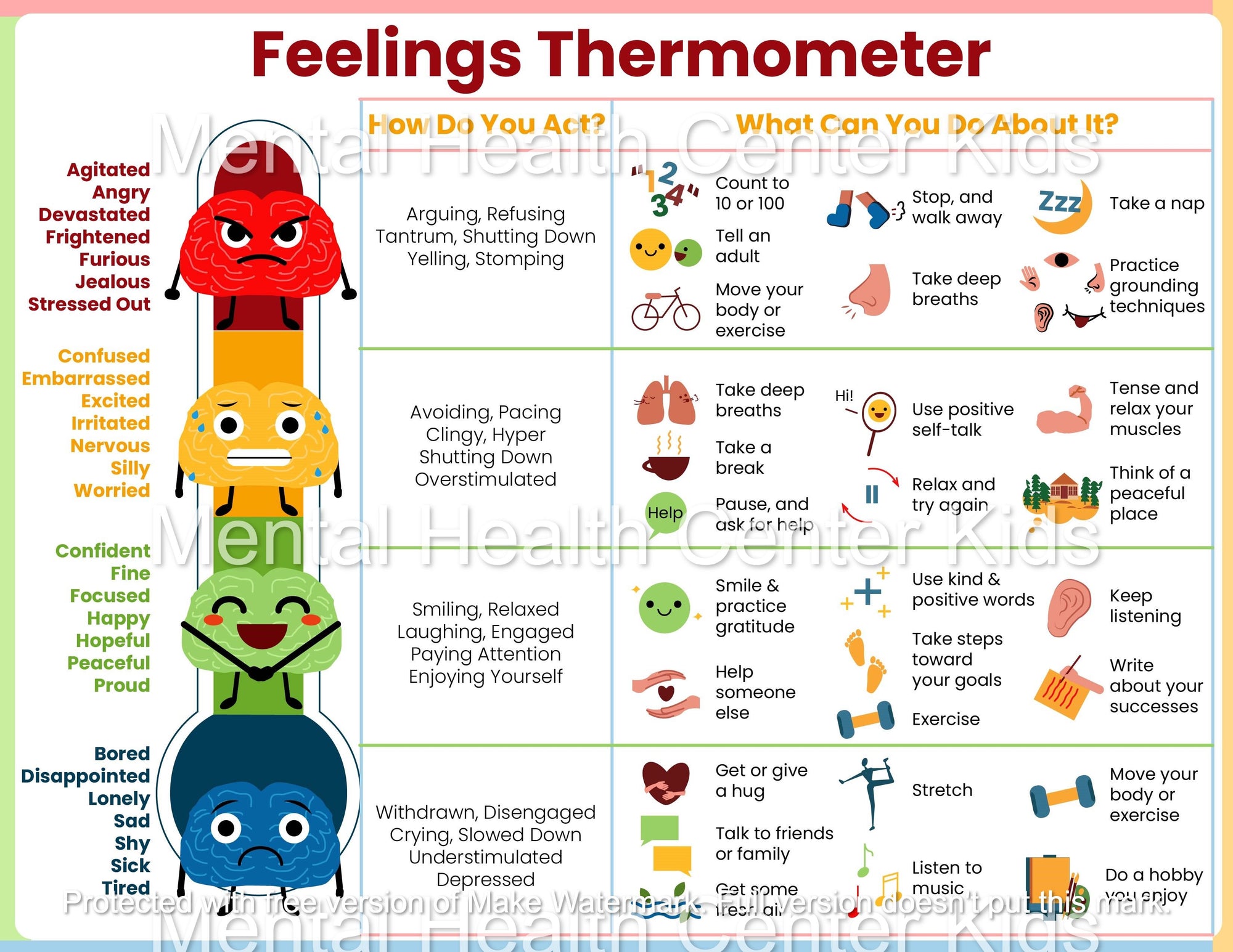 feelings-and-emotions-chart-6-page-set-mental-health-center-kids