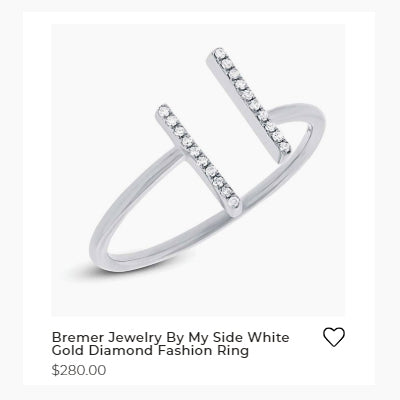 Bremer Jewelry By My Side White Gold Diamond Fashion Ring