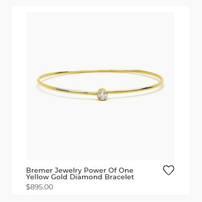 For Live Assistance Call Bremer Jewelry Power Of One Yellow Gold Diamond Bracelet