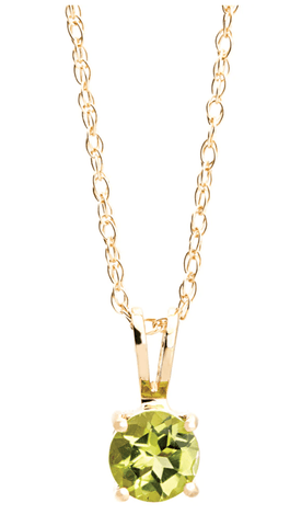 peridot 14-Karat yellow gold necklace