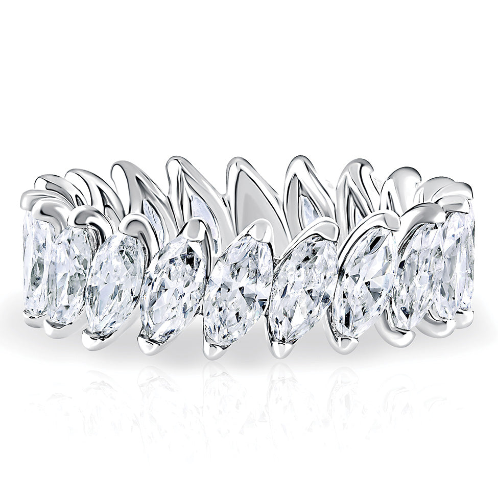 Marquise Diamond Eternity Ring at best price in Jaipur by Zerah Jewels |  ID: 22700656330