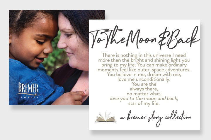 To the moon and back storycard