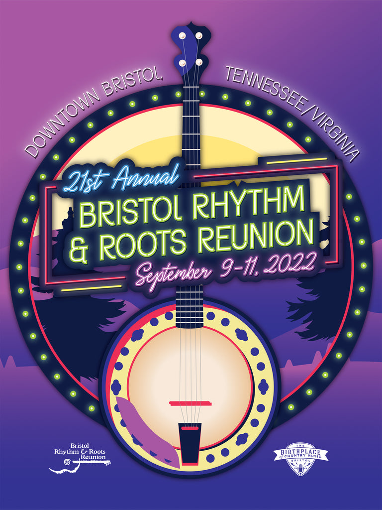 Bristol Rhythm & Roots Reunion Official Poster 2022 Birthplace of
