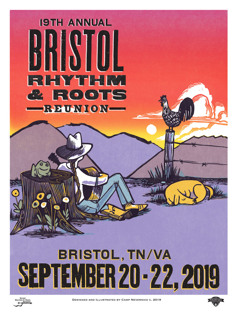 Bristol Rhythm & Roots Reunion Official Poster 2019 Birthplace of