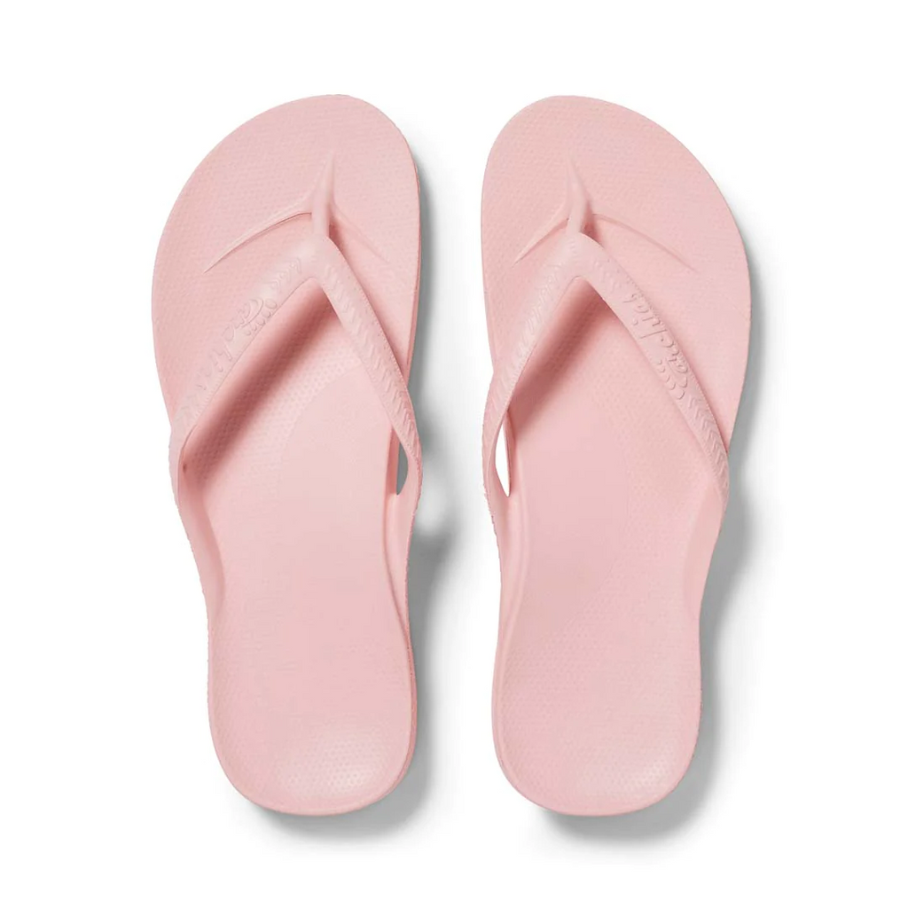 Archies Arch Support White Thongs