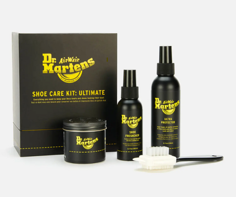 Dr Martens Premium Shoe Care Kit - Balsam, Ultra Protector, Shoe Freshener and Brush