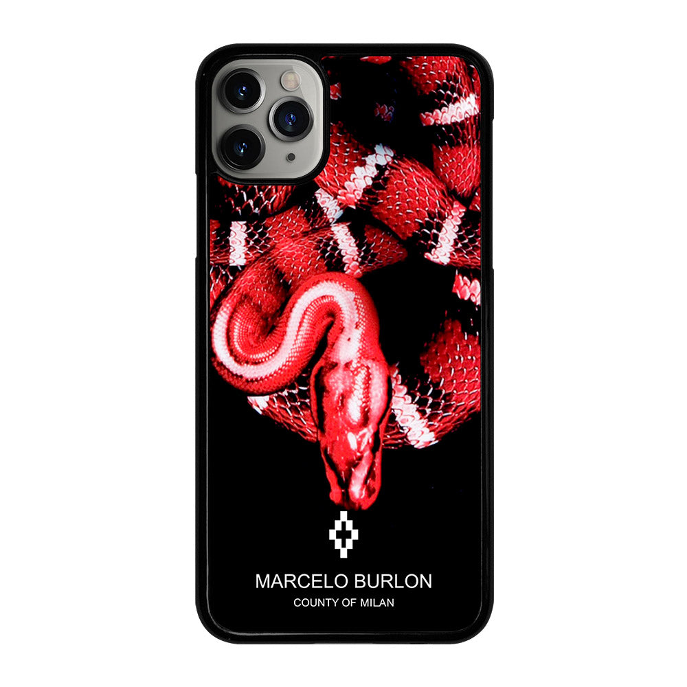 Marcelo Burlon Snake Red Iphone 11 Pro Max Case Cover Casecentro