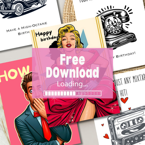 Must Haves Birthday Greeting Card Free Download Banner