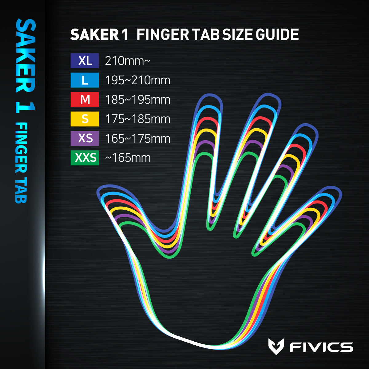 Fingertab Hand Size Chart