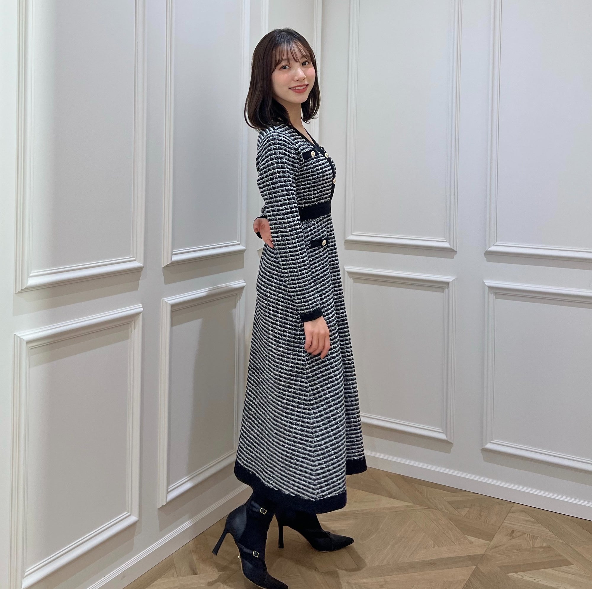 評価が高い Herlipto Wholegarment Blend knit dress - ワンピース