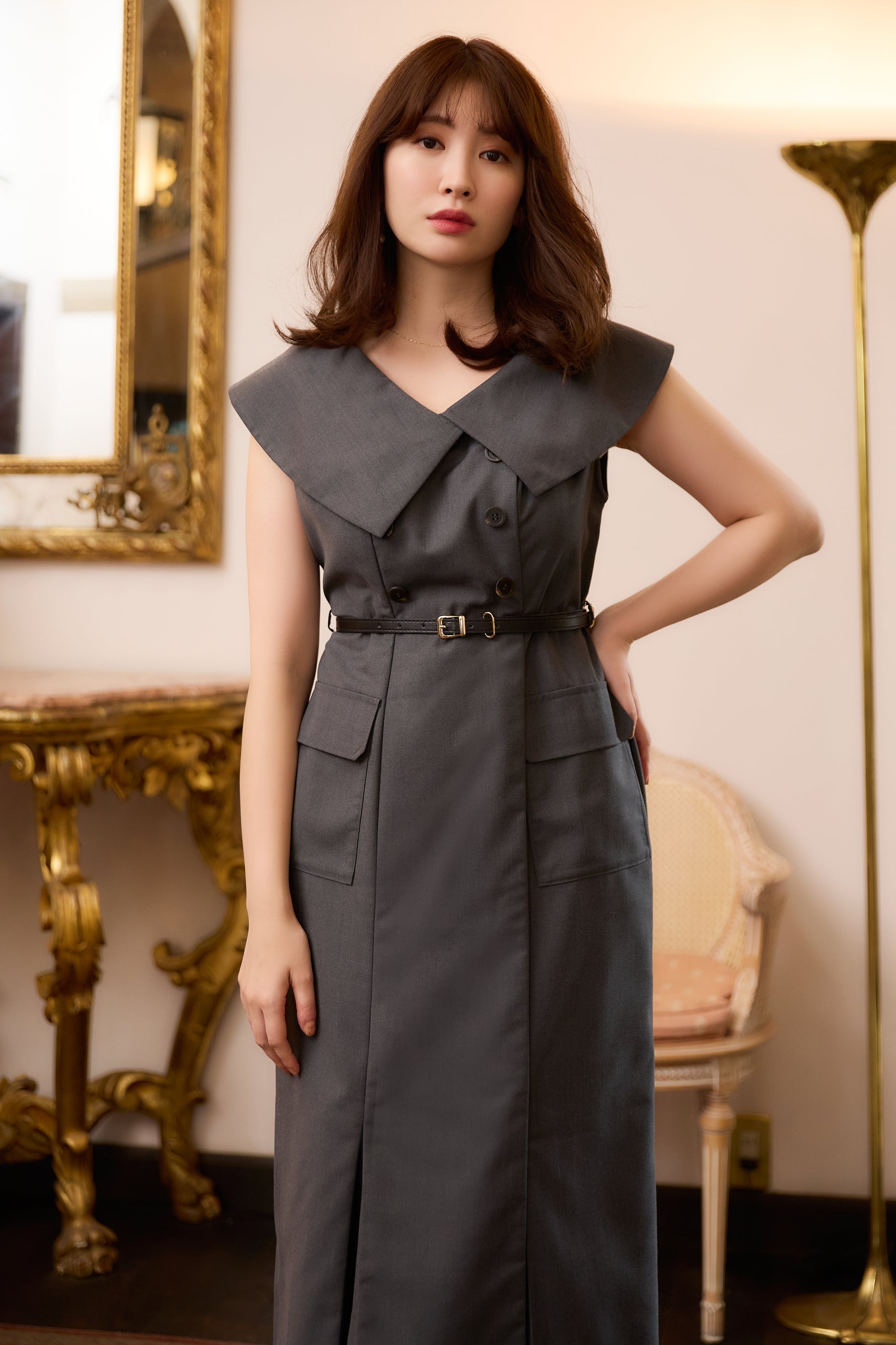 Saint Charles Big Collar Dress-