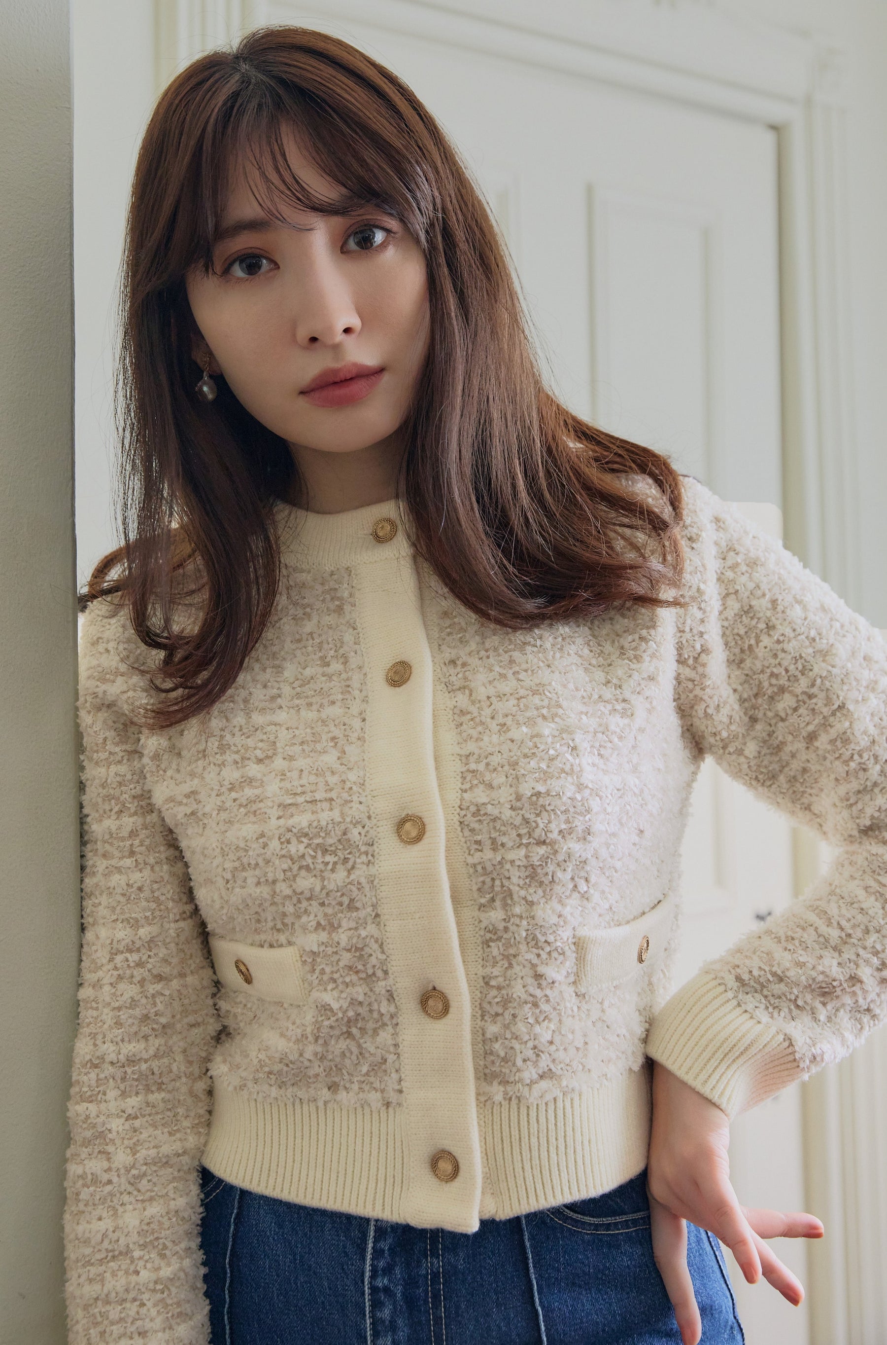 Her Lip To Lerici Cropped Knit Cardigan カーディガン | endageism.com