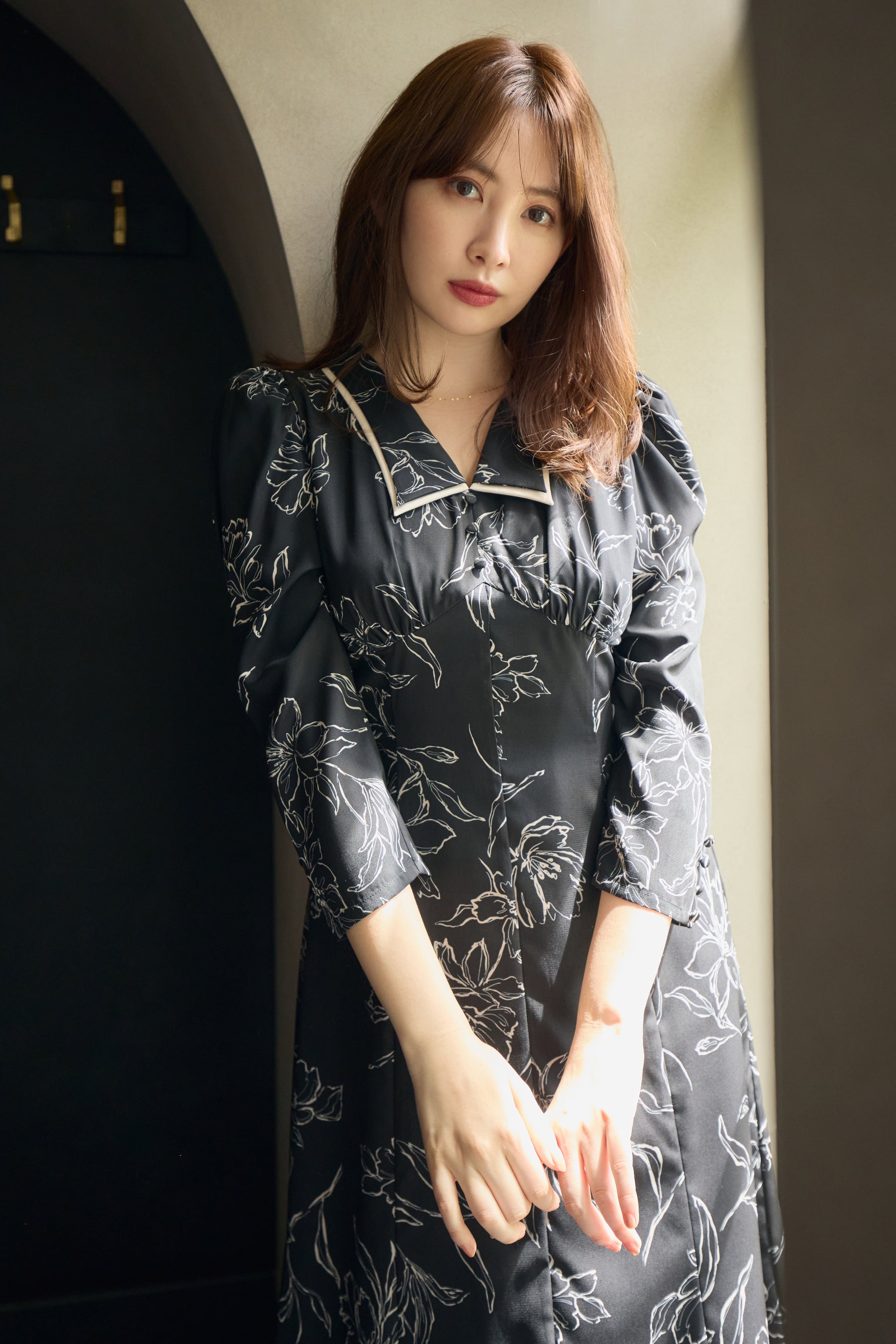 Herlipto ☆ Limoges Floral Midi Dress ワンピース ロングワンピース