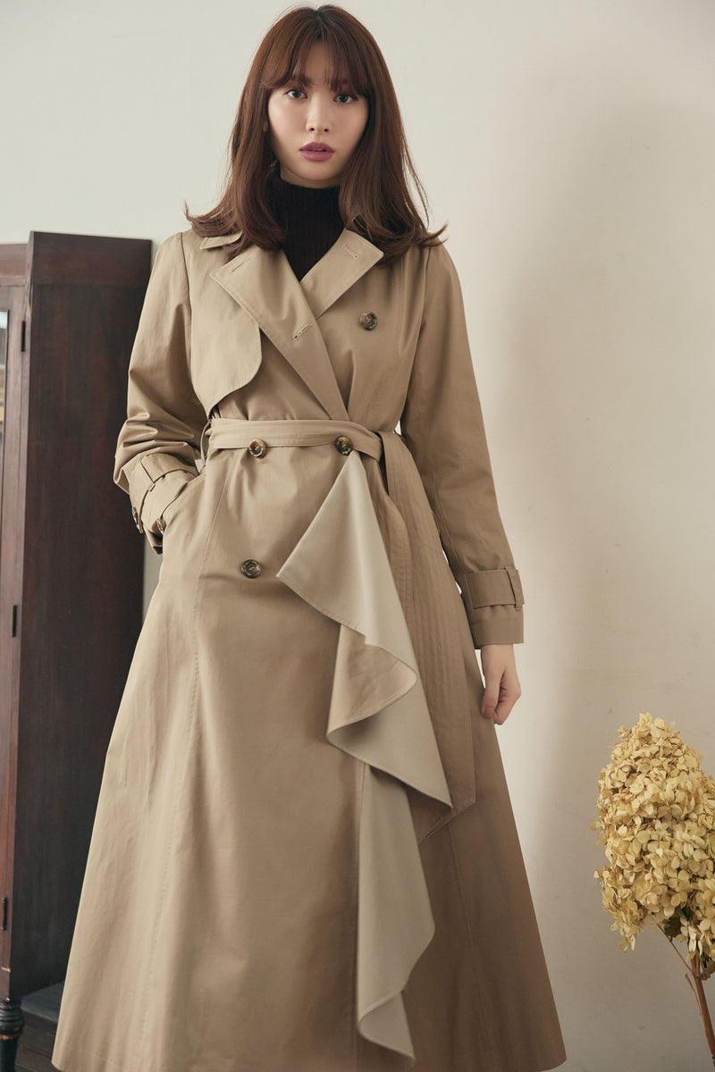 クリスマス特集2022 Belted Dress Trench Coat トレンチコート