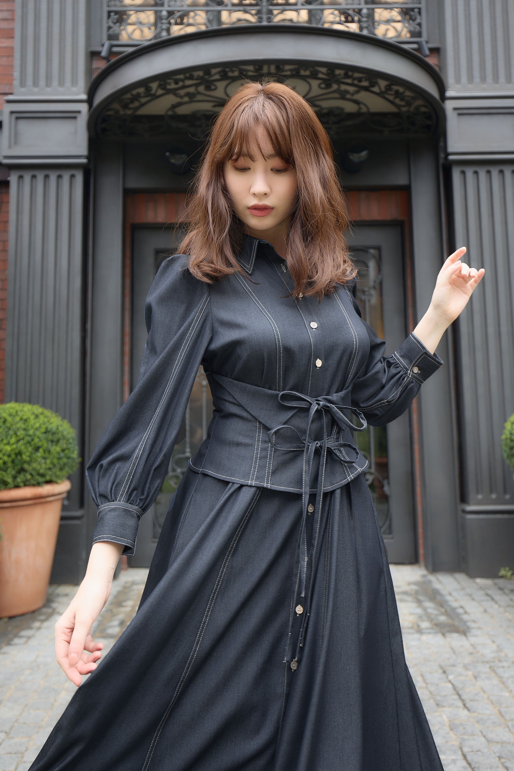 最安値 Loulou Corset Long Dress Sサイズ 3broadwaybistro.com