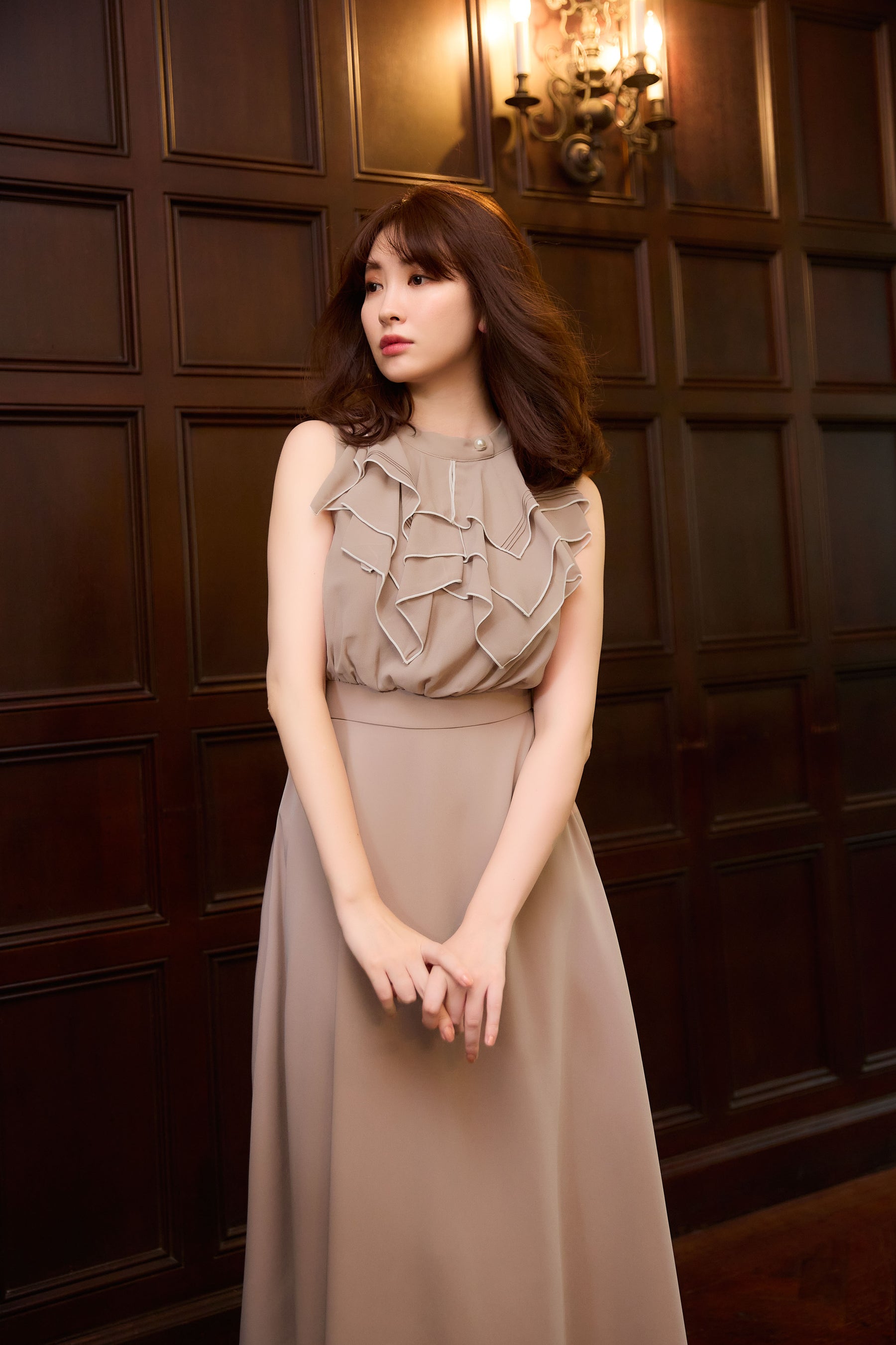 Modern Classic Sleeveless Dress herlipto - ロングワンピース