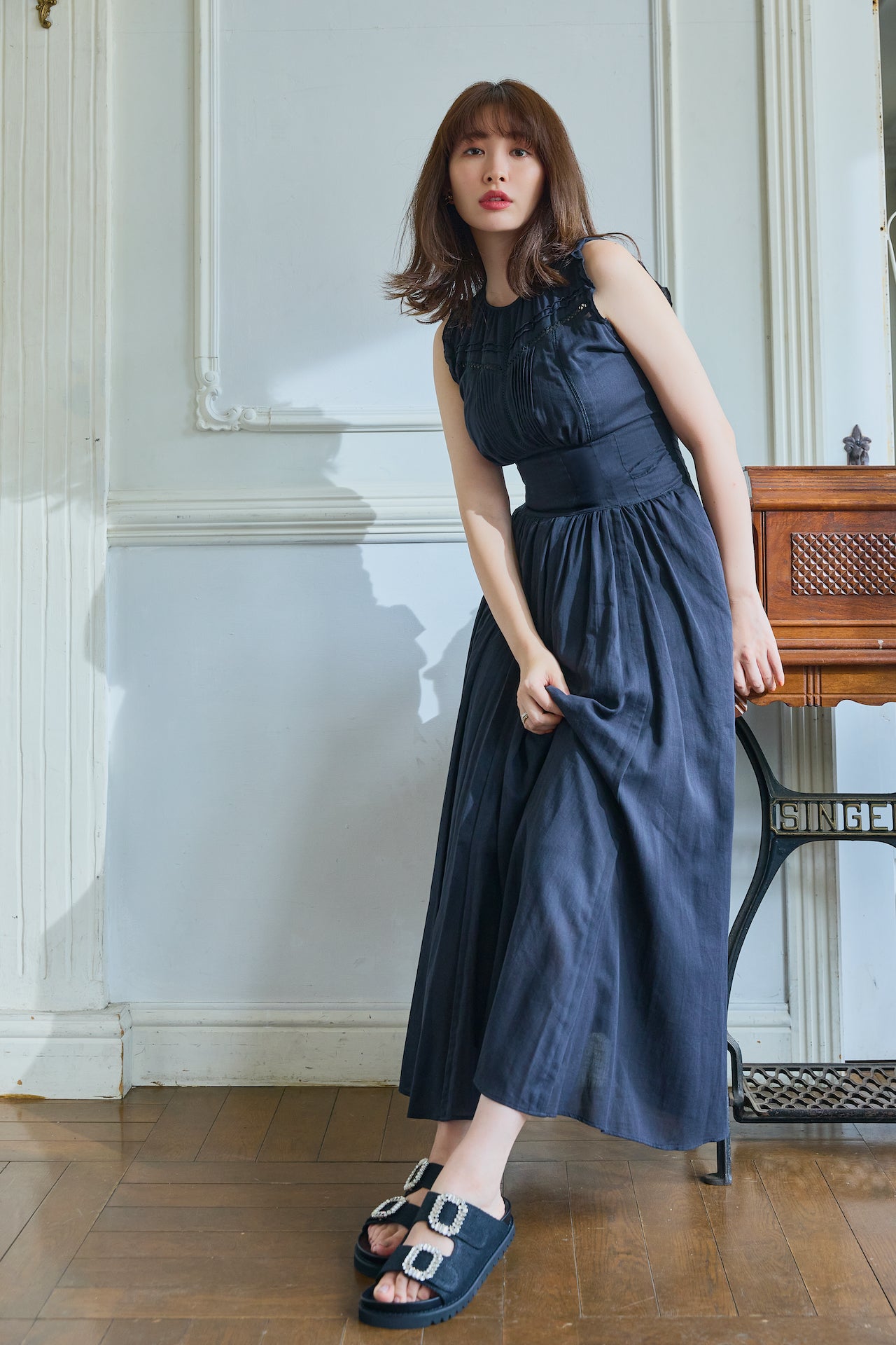 Herlipto Sweet Moments Belted Dressこじはる - ロングワンピース