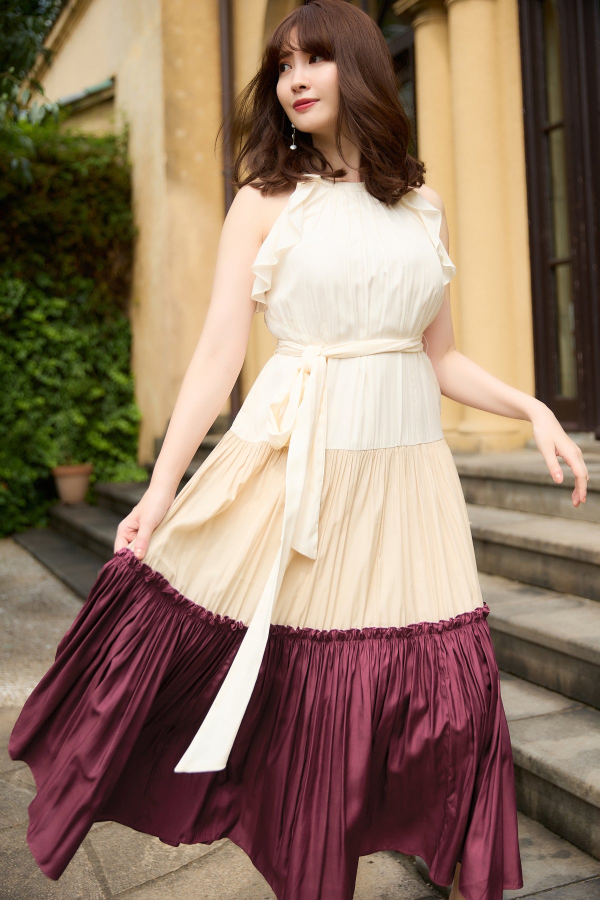 herliptoHerlipto Anemone Ruffled Long Dress 花柄 - ロング ...