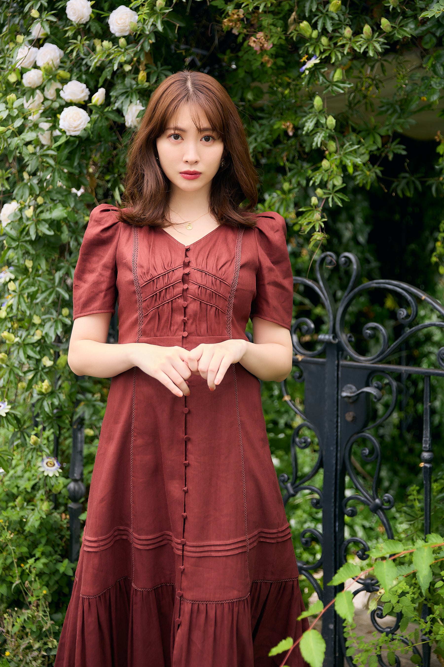 herlipto Time After Time Scalloped Dress - ロングワンピース