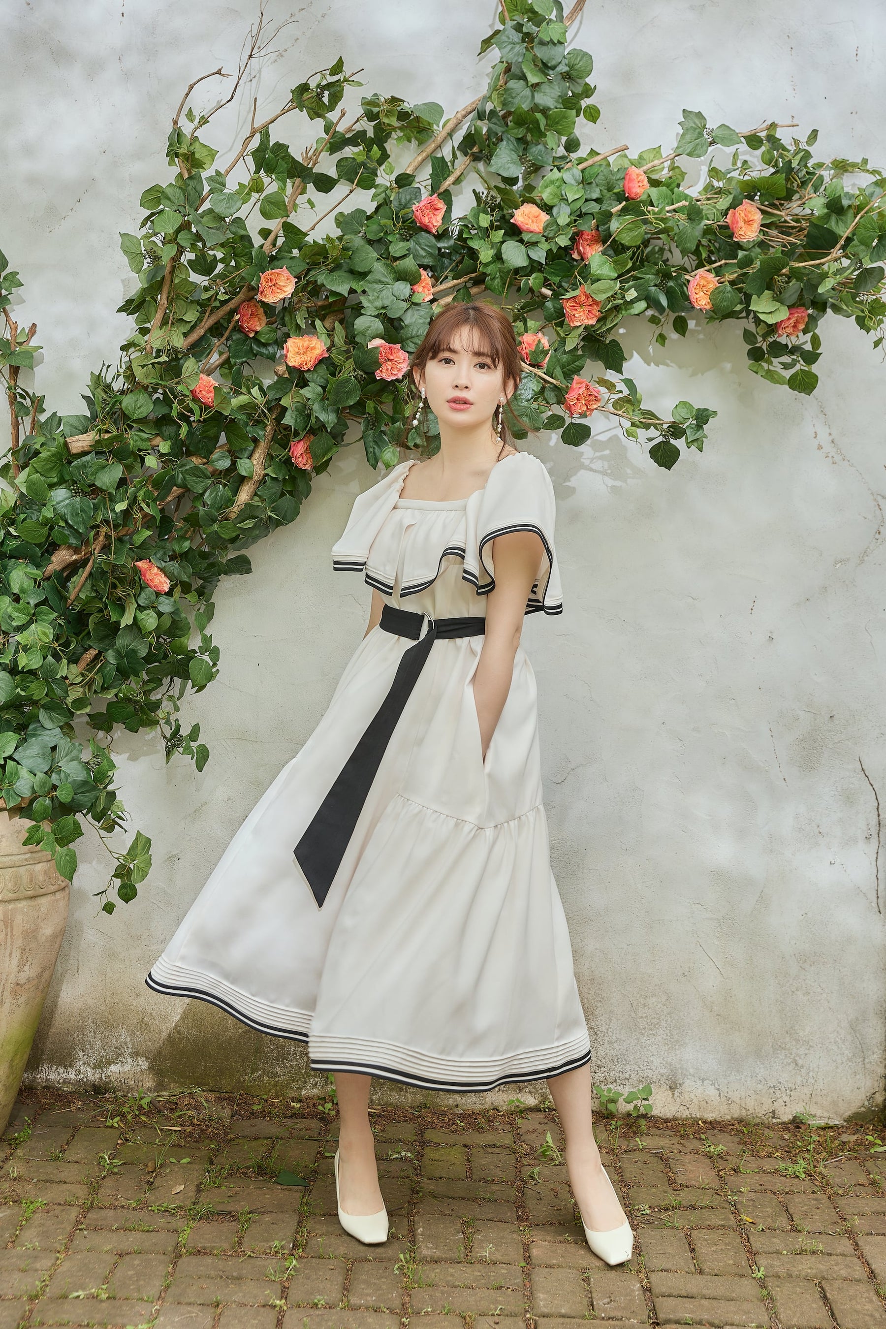 herlipto Sweet Moments Belted Dress S - ロングワンピース