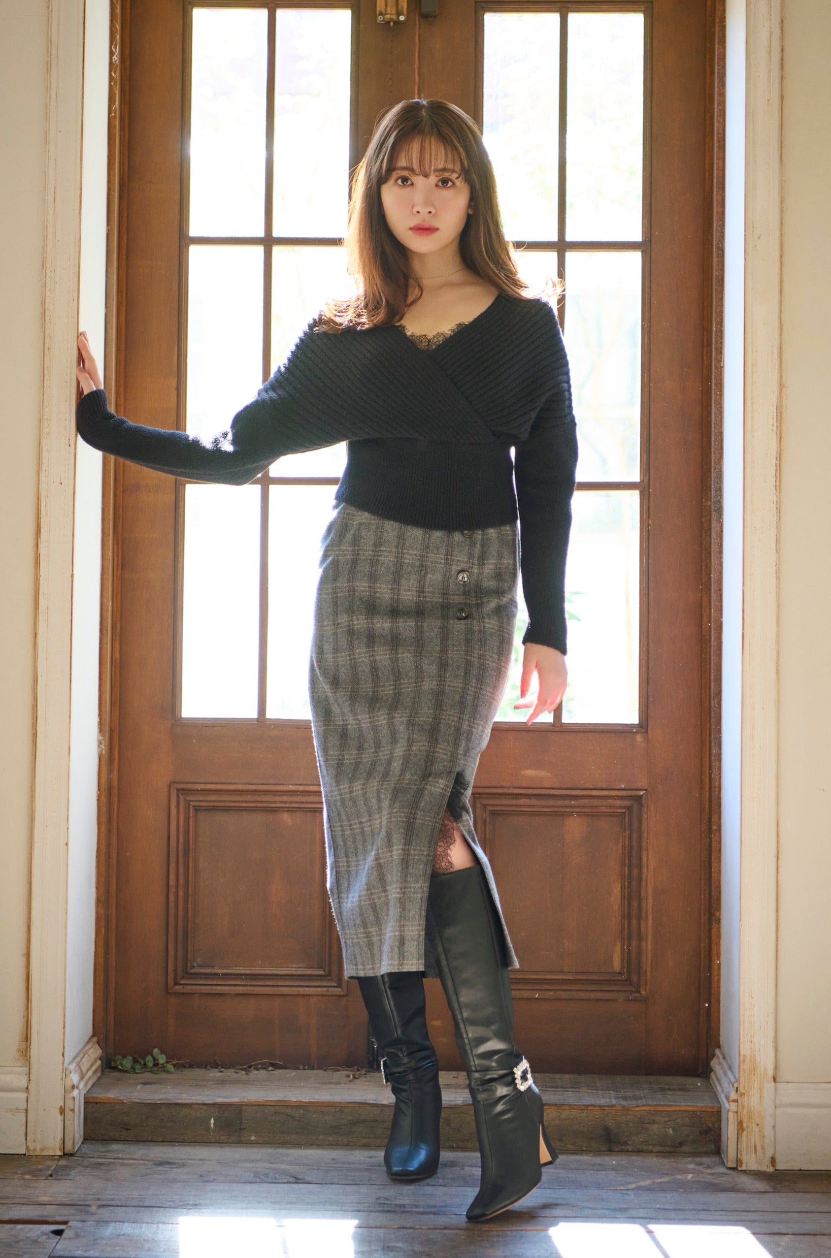 Orsay Plaid Skirt Set - ロングスカート