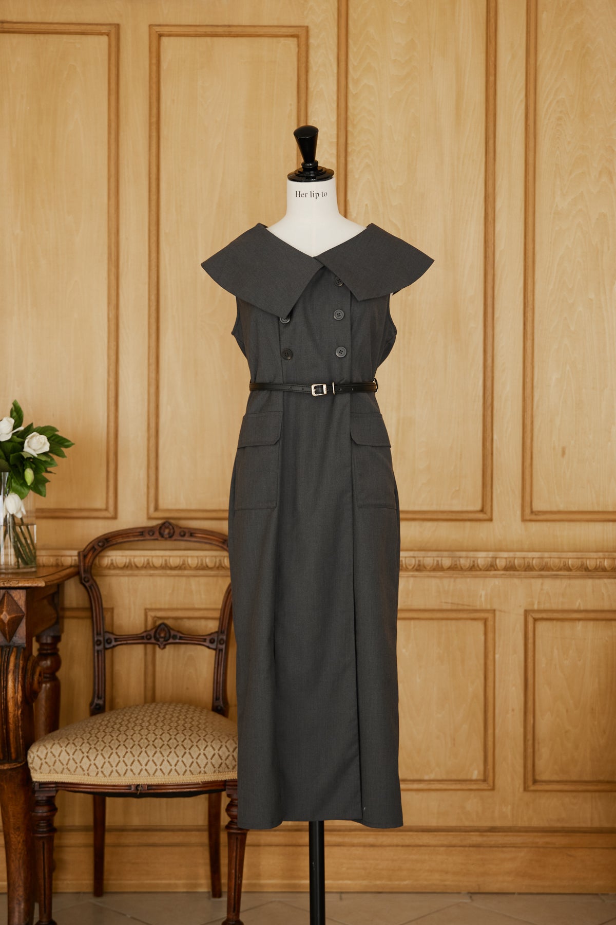 恵みの時 Saint Charles Big Collar Dress herlipto - 通販 - www