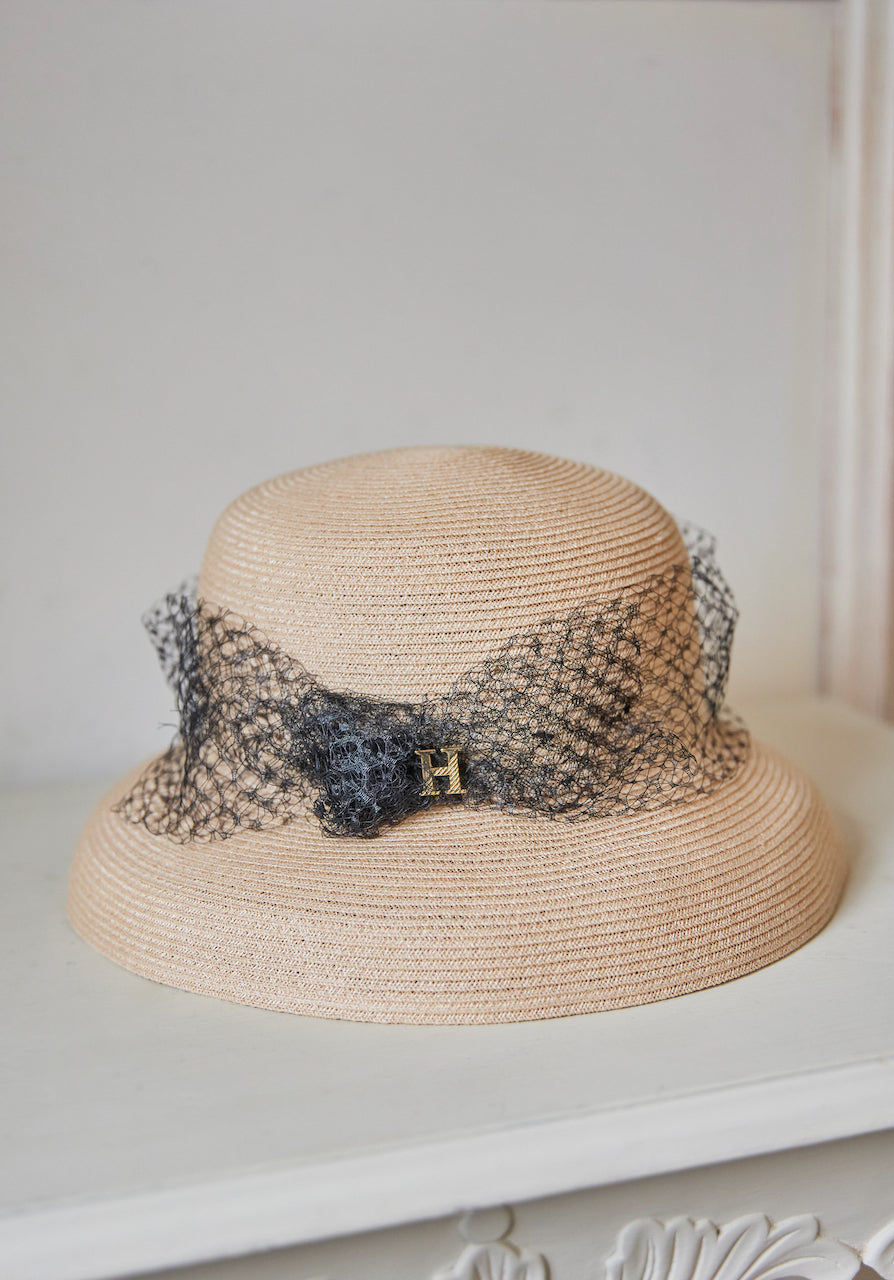 Back Ribbon Classic Capeline - beige - ハット