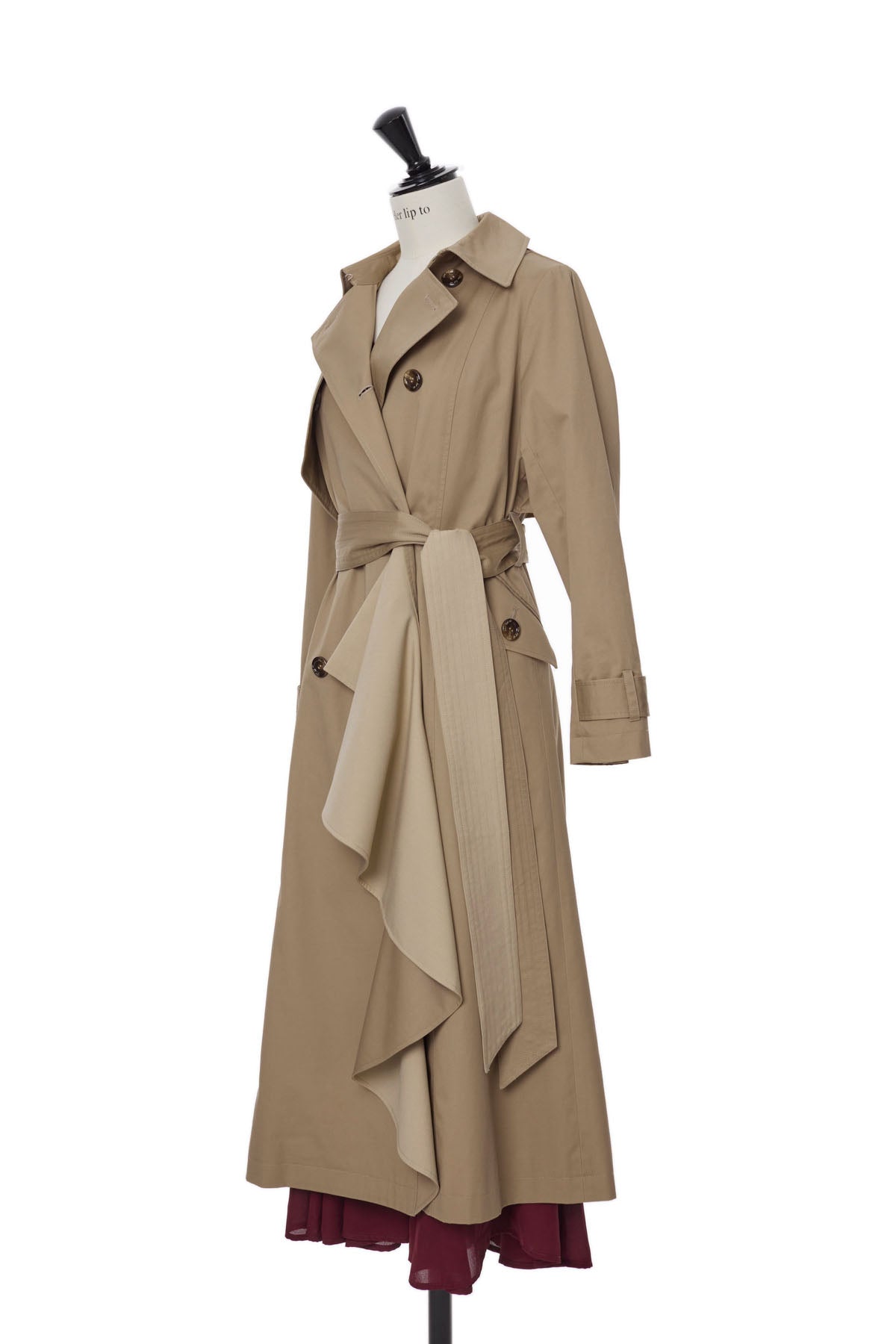 非売品 Herlipto Gaba Ruffled Trench Coat 新色 gefert.com.br