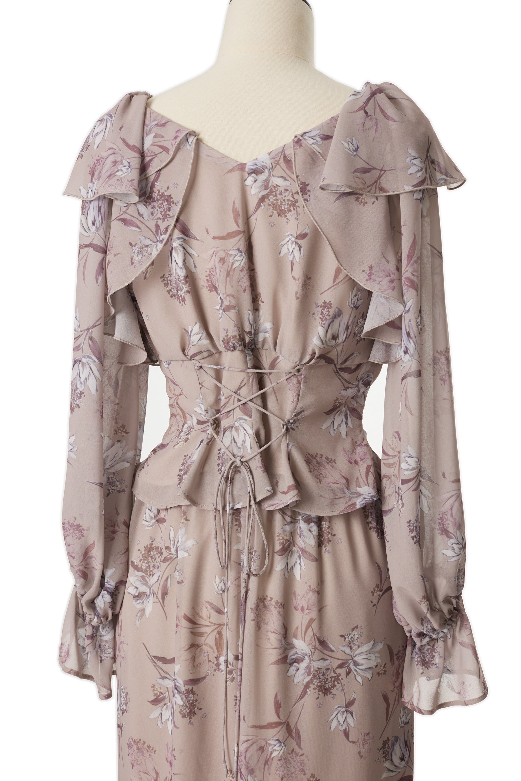 Gentiana Print Frill Set Up vintage rose-