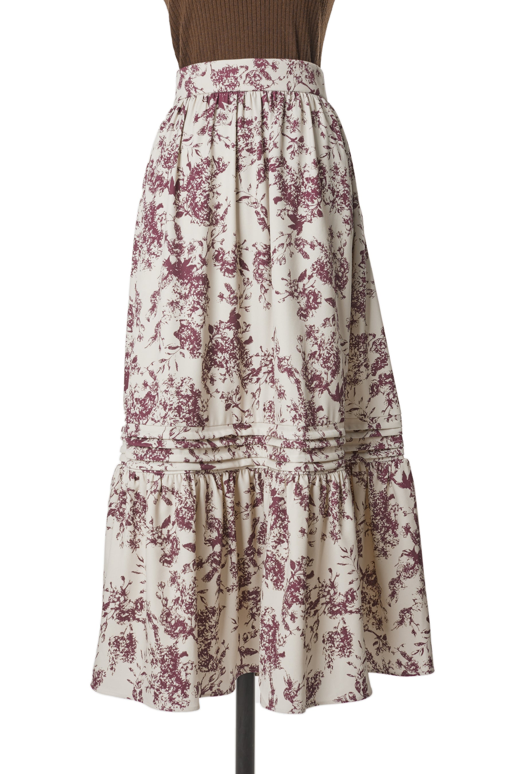 SALE／61%OFF】 herlipto Autumn Botanical Printed Skirt canbe