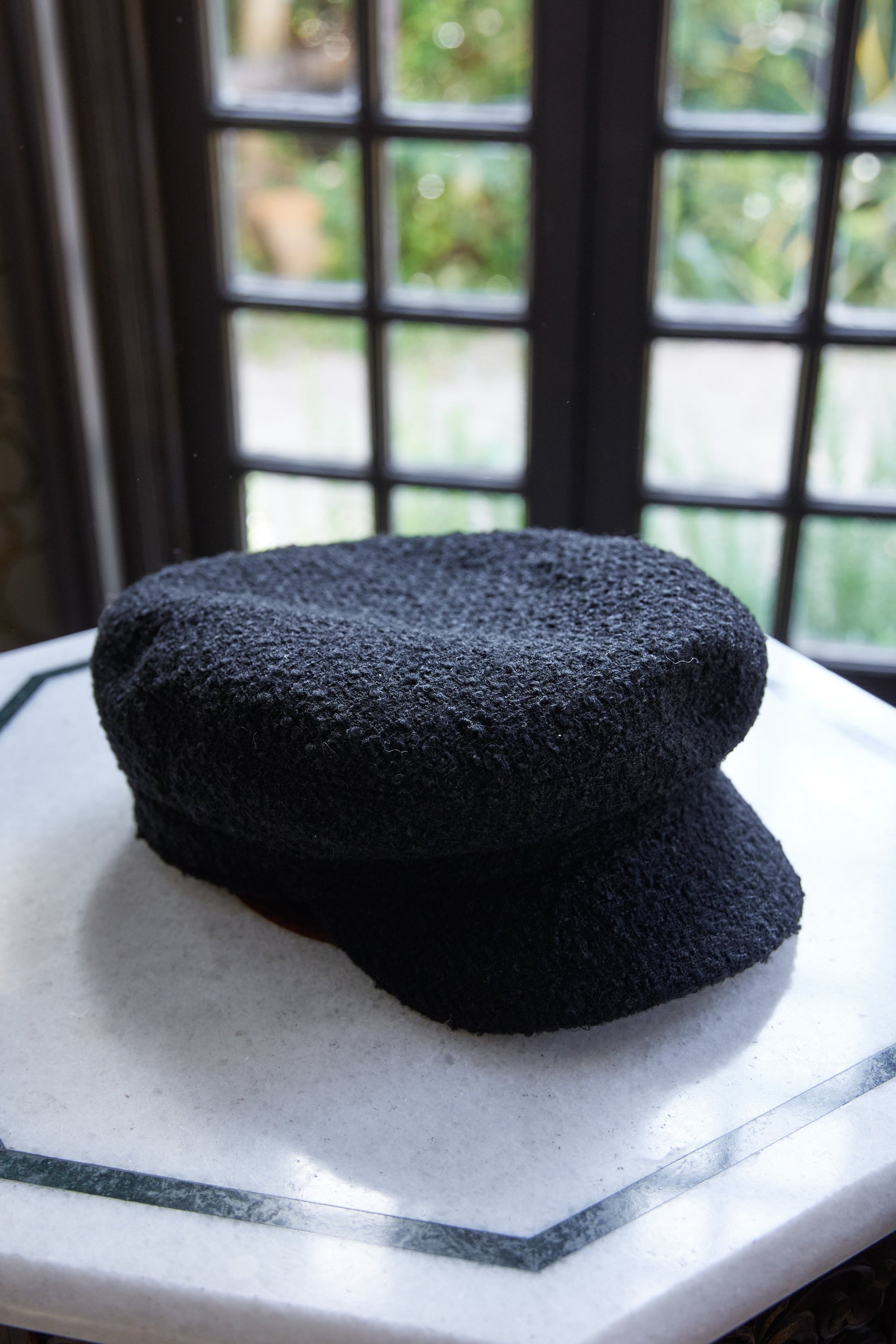 Back Ribbon Tweed Casquette