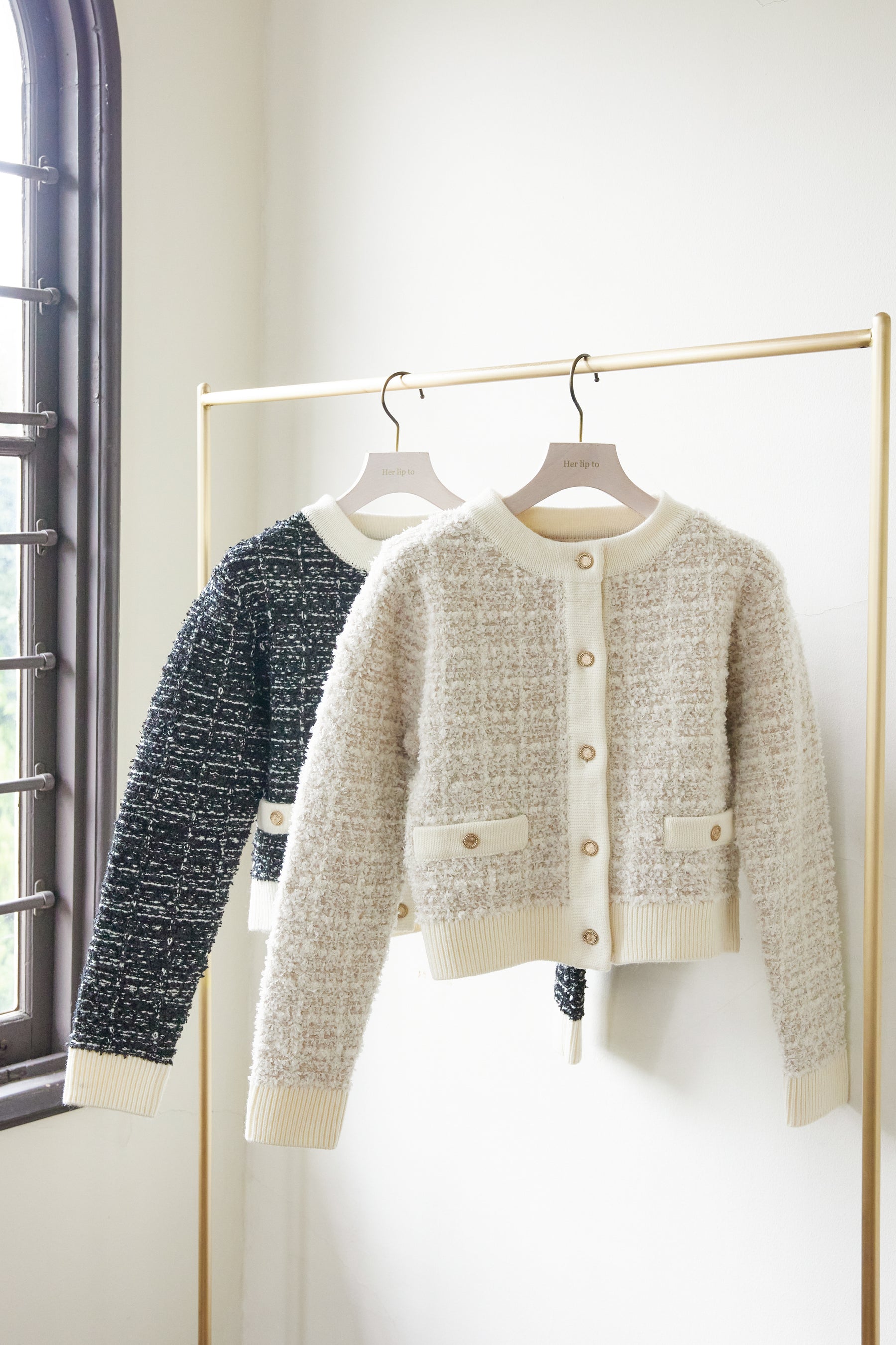 ツイードカーディガンHer lip to Mercer Tweed Cardigan Sサイズ