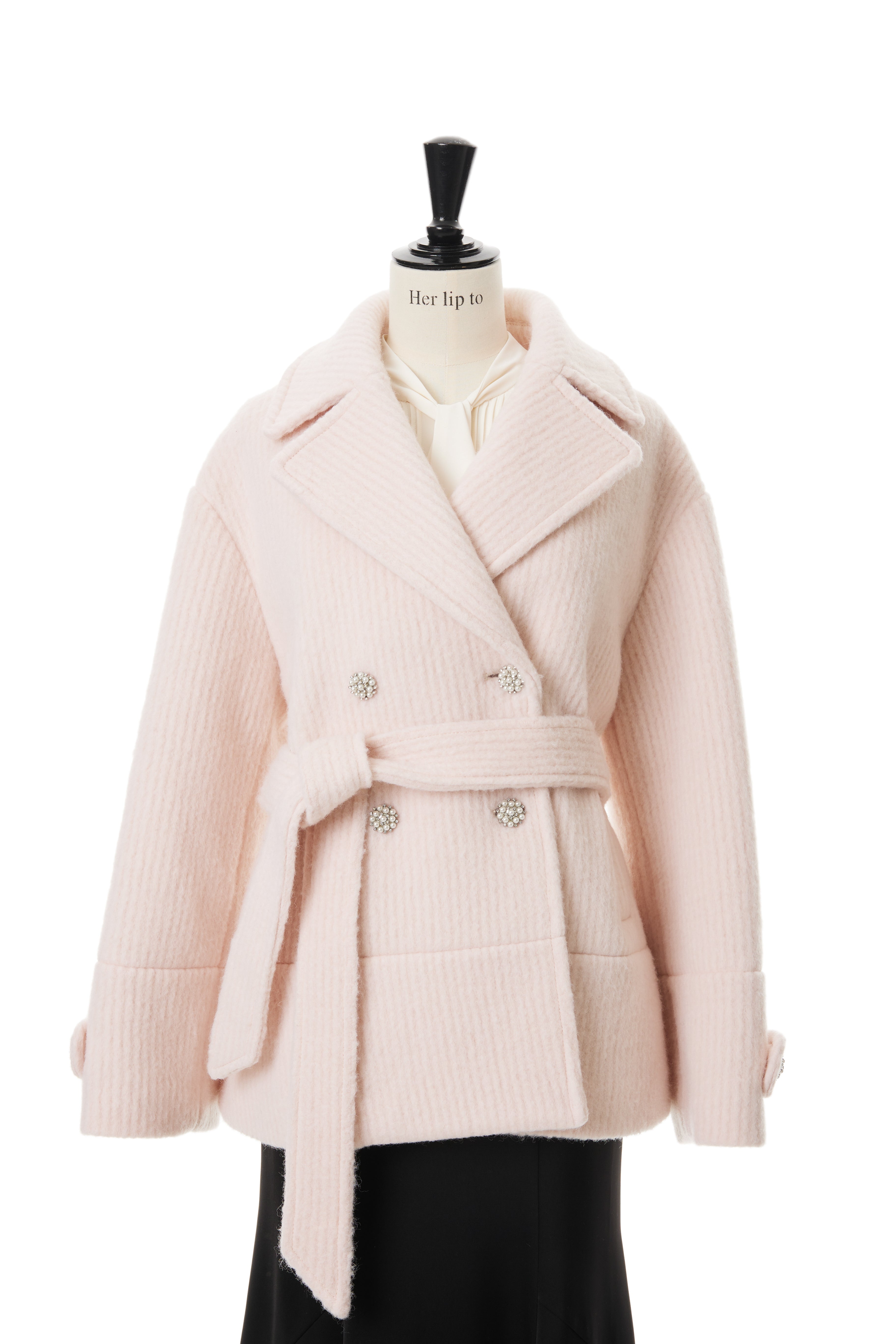 Her lip to Odette Wool-Blend Coat-